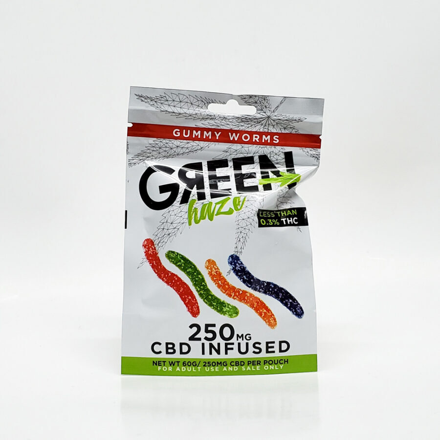 Green Haze Gummy Worms CBD Aventura